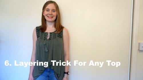 Layering Trick: Turn Any Top Into A Breastfeeding One! | away from the blue