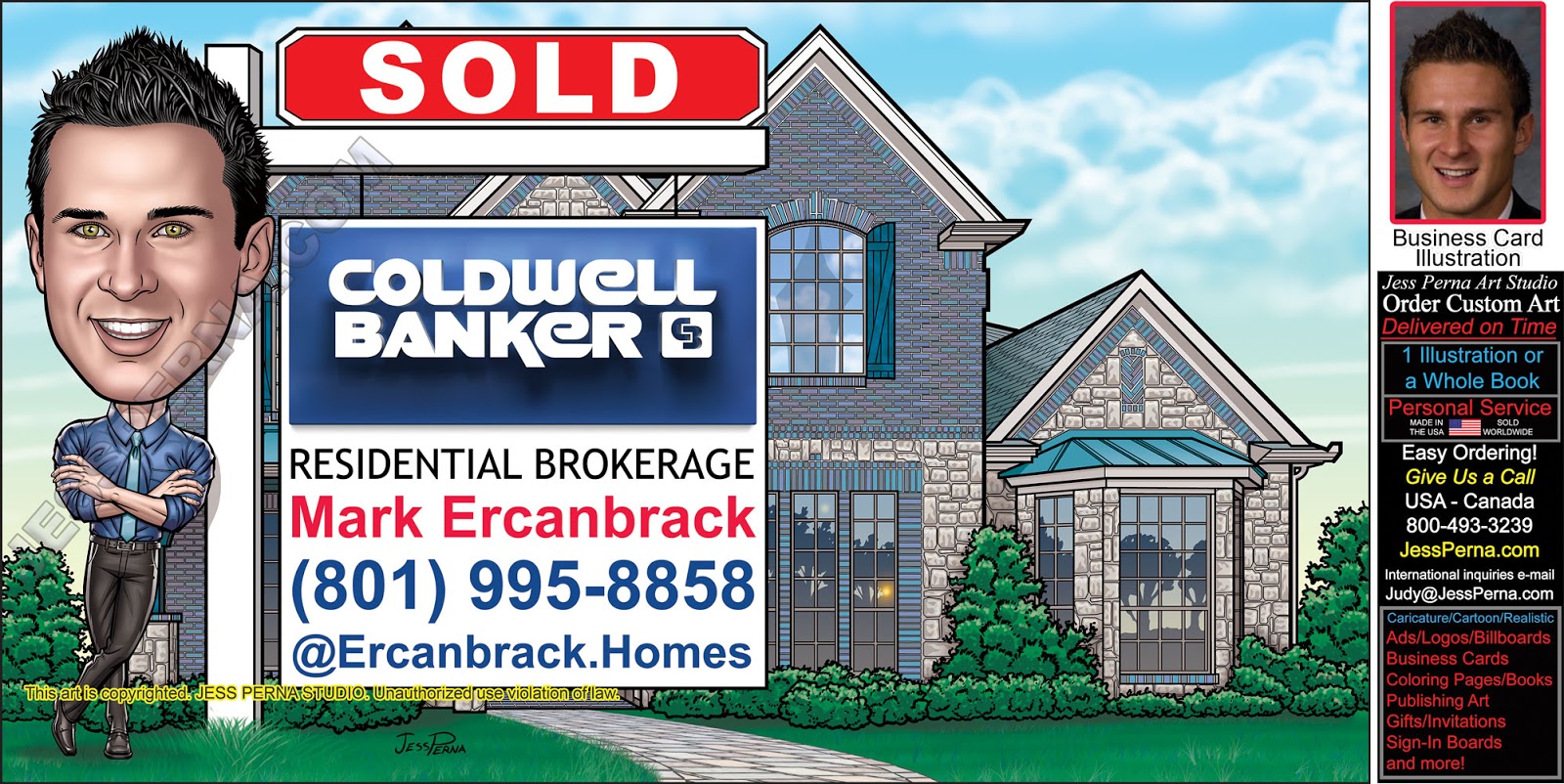 How to order ad cartoons and caricatures coldwell banker real estate