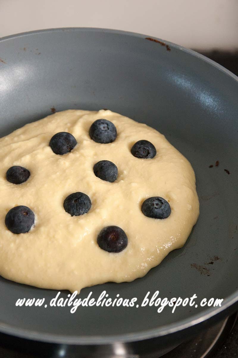 dailydelicious Good morning Blueberry Ricotta Griddle cake