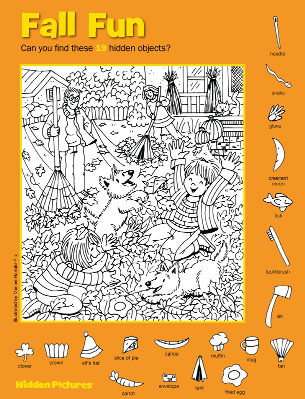 Fall Hidden Pictures Printables Fall Hidden Pictures Printables