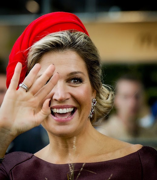 Dutch Queen Maxima attends the opening of the Rotterdam Market Hall, the first Dutch covered fresh market hall in Rotterdam, The Netherlands,on 01.10.2014. The unique feature of this hall is the combination of a market and housing.