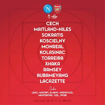 napoli-vs-arsenal-lineup-confirmed-europa-league