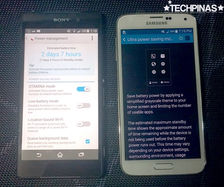 Sony Xperia Z2 vs Samsung Galaxy S5