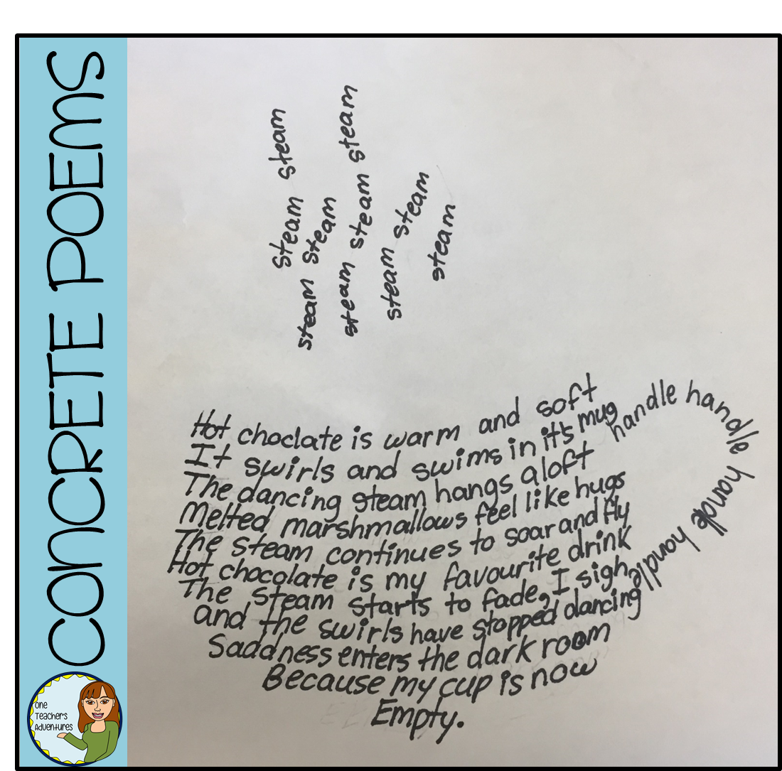 One Teacher's Adventures: Concrete Poetry - Where Poetry Meets Art