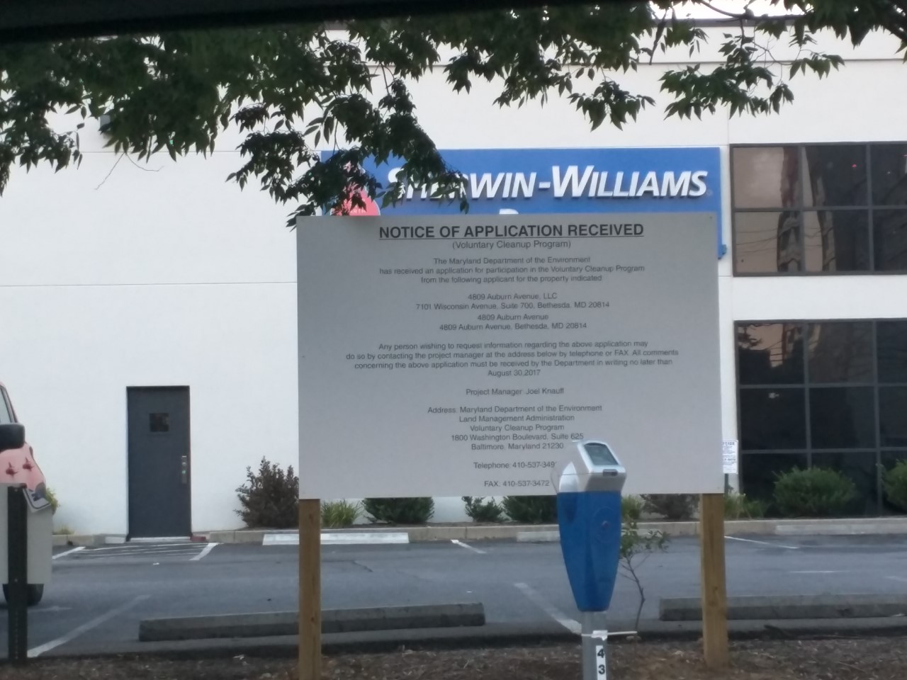 Robert Dyer Bethesda Row Donohoe Lies For Environmental Clean There S A New Sign That The Sherwin Williams Paint Is Being Read For Future Redevelopment Literally Has Been Posted On Property At