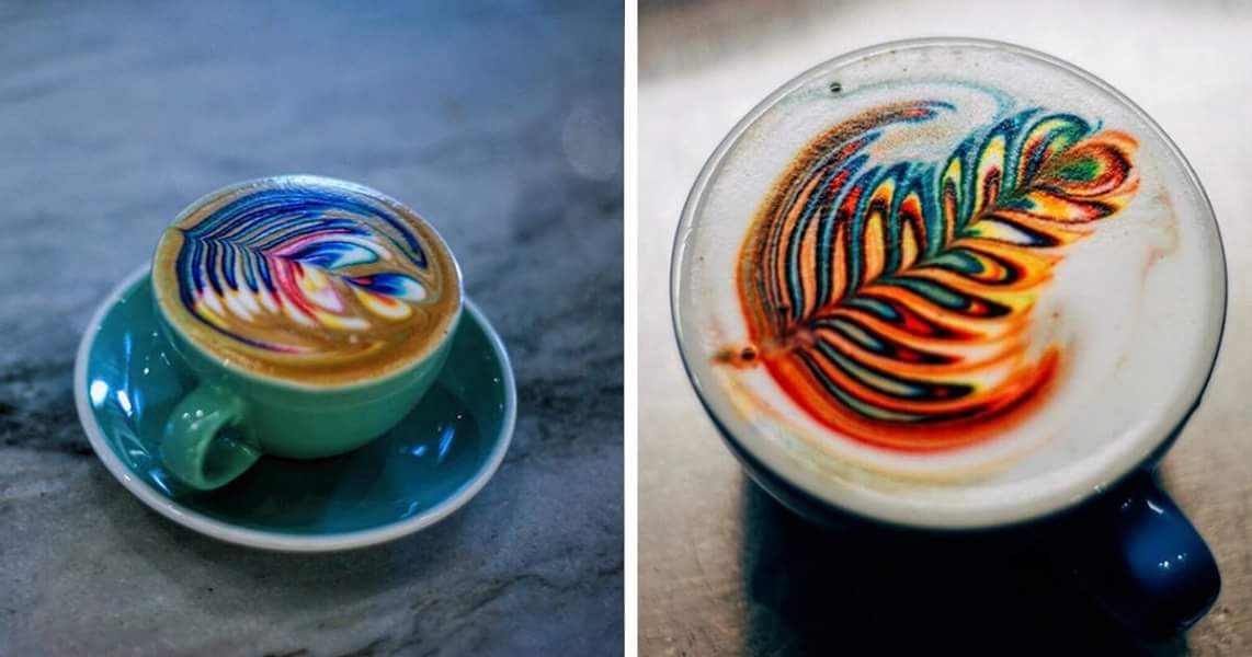 LATTE COFFEE WARNA WARNI DAN KESENIANNYA YANG UNIK AZLAN RUMADI