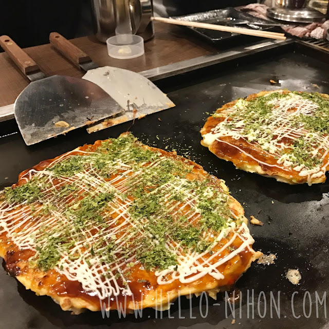 Okonomiyaki in Tokyo Japan Okonomiyaki in Tokyo Japan