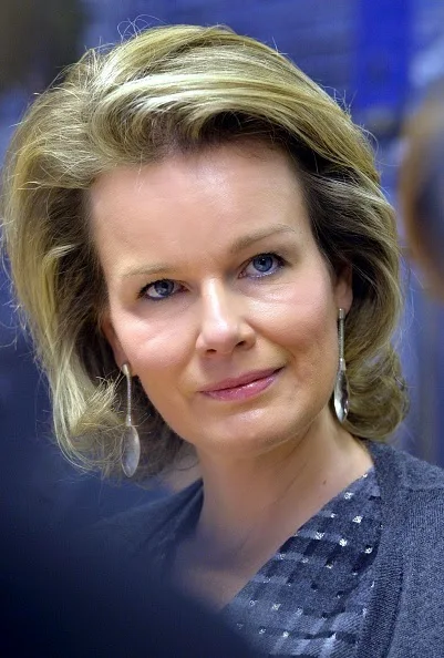 Queen Mathilde of Belgium visits a PAG-ASA, a shelter for victims of human trafficking 
