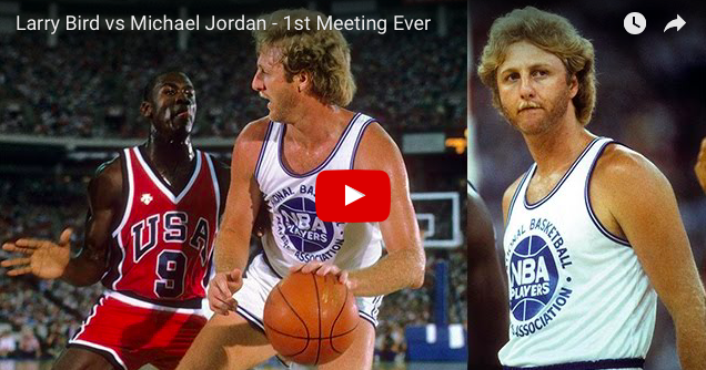 Throwback Thursday: Larry Bird Jordan - 1st Meeting Ever (video)