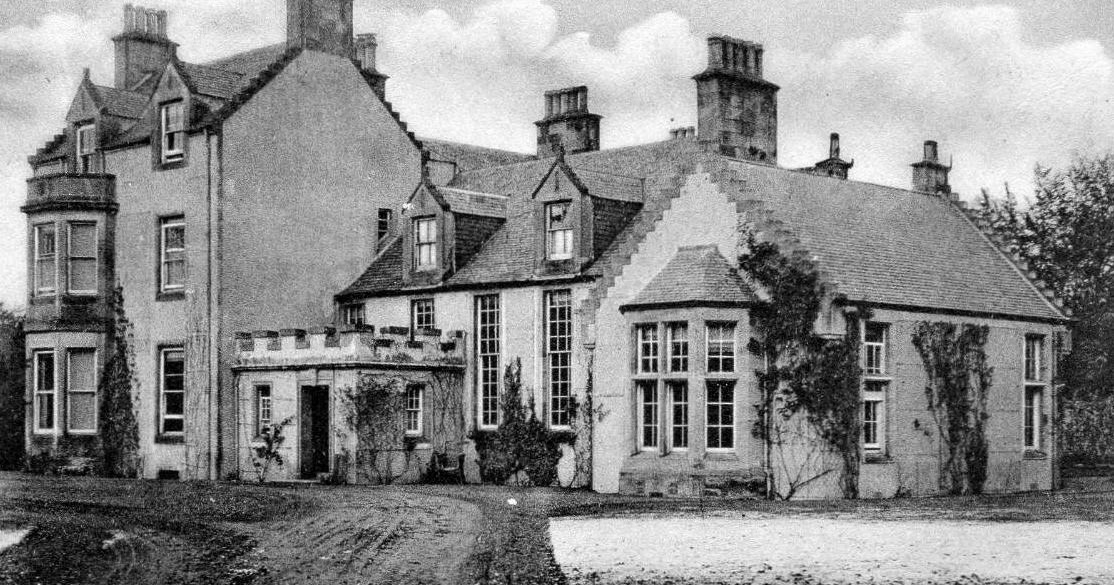 Tour Scotland Old Photograph Medwyn House West Linton Scotland