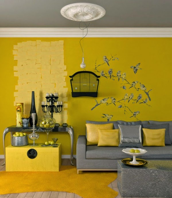 foto sala color amarillo