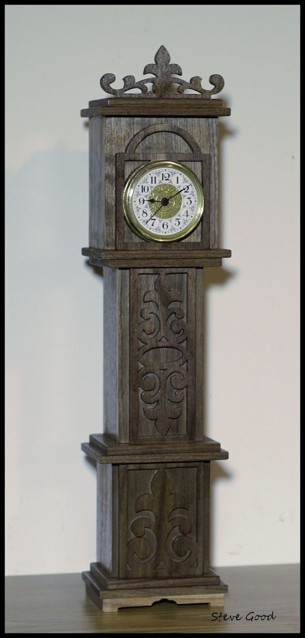 Scrollsaw MiniGrandfather Clock Scroll Saw Pattern.
