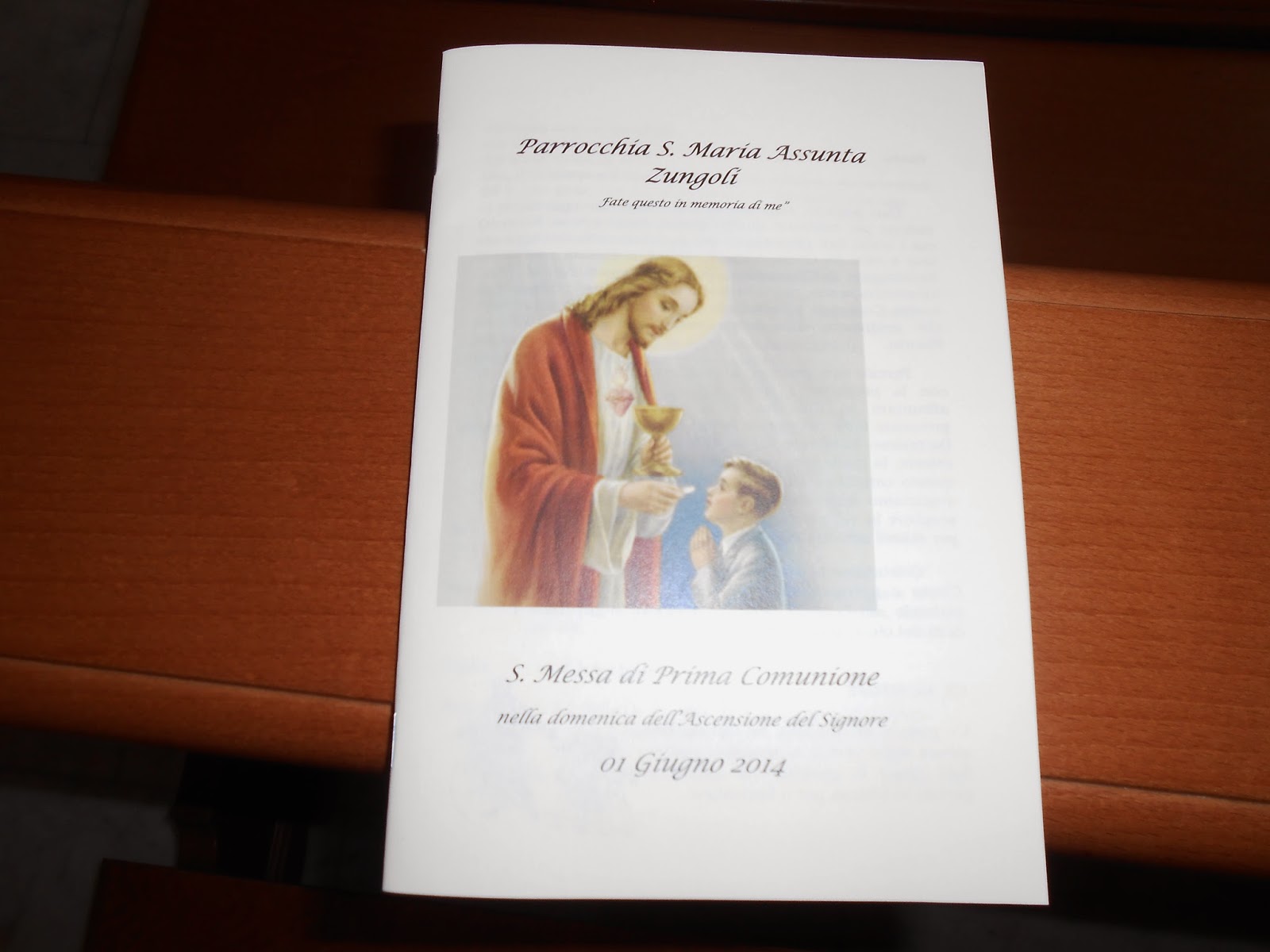 Parrocchia S.Maria Assunta - Zungoli (AV): P. Comunione 2014