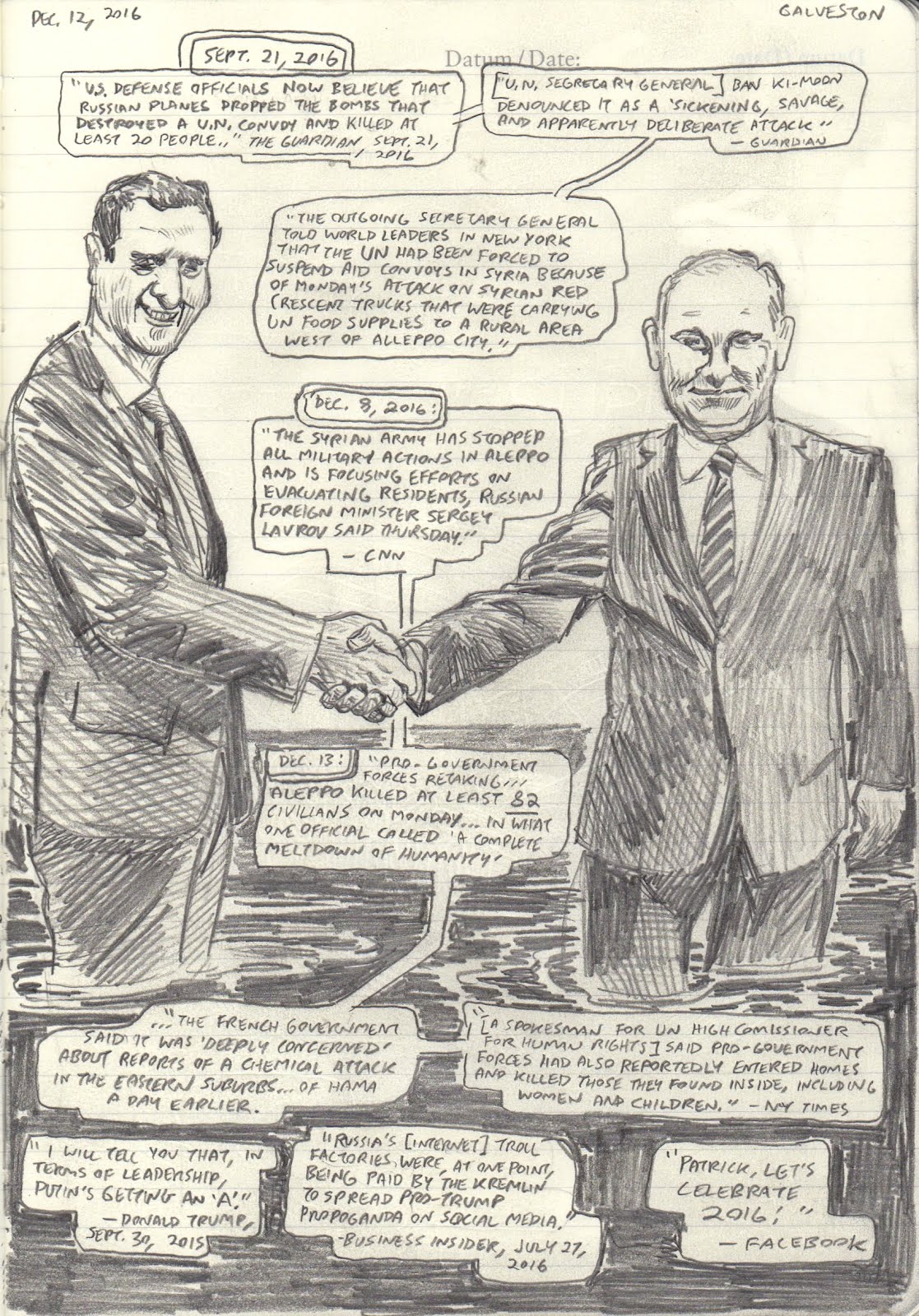 Pat Palermo's Galveston Drawing Diary