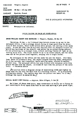 CIA Document Discloses Possible UFO Sighting in Barcelona CIA Document Discloses Possible UFO Sighting in Barcelona