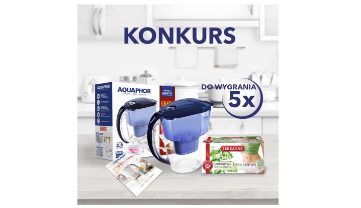 Wygraj dzbanek filtrujący AQUAPHOR filtry do wody Jasper Konkurs