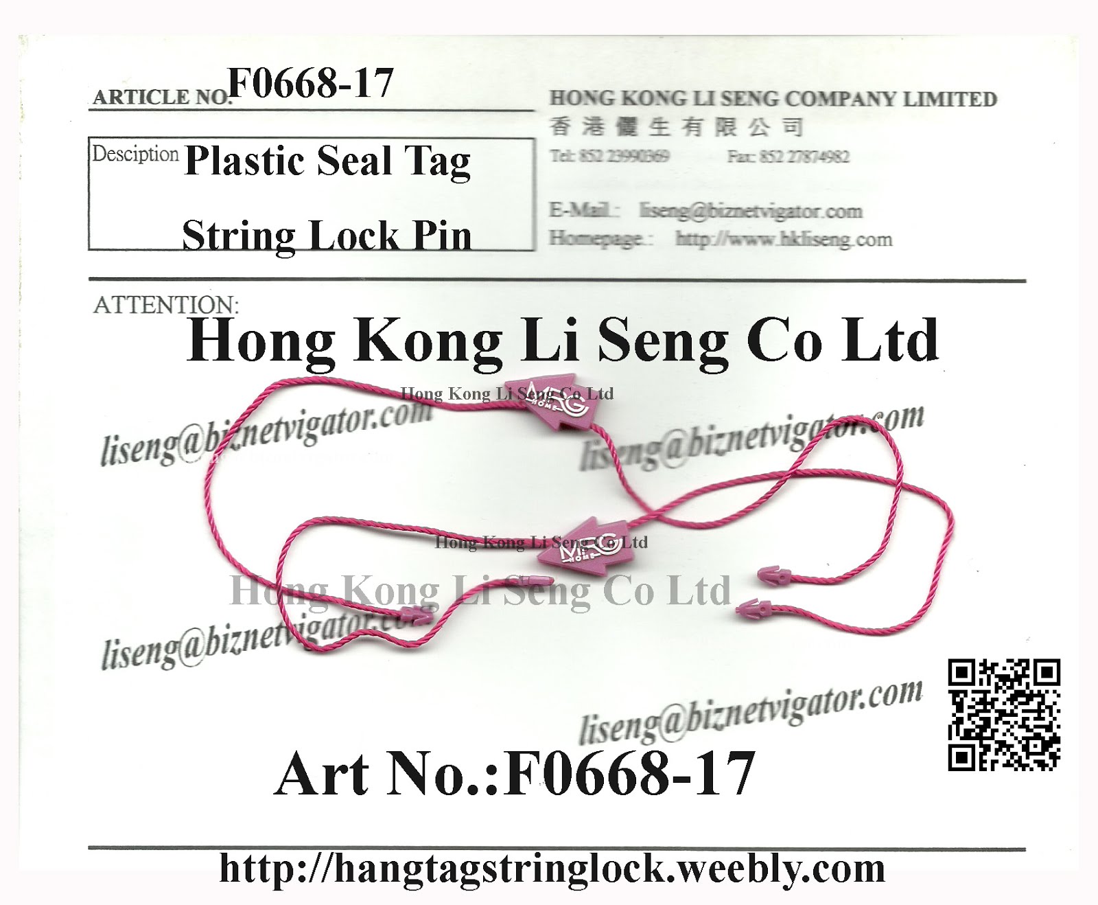 Hang Tag Nylon String Snap Lock Pin Loop Fastener Hook Ties Factory