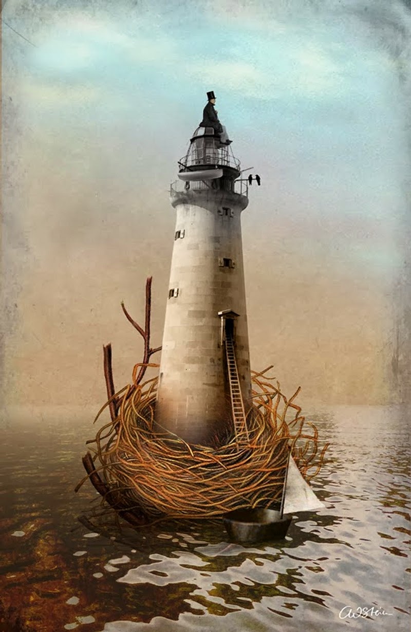 17-To-the-Lighthouse-Catrin-Weiz-Stein-Digital-Surreal-Photography-www-designstack-co