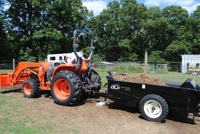 Adventures on Zephyr Hill Farm Our ABI Classic Manure Spreader in Action