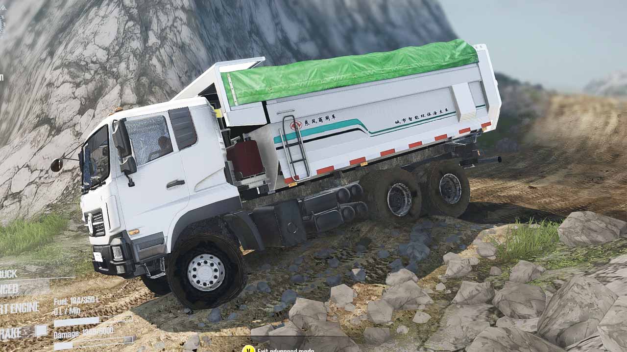 Mod Dump Truck Dongfeng KC Spintires MudRunner Terbaru