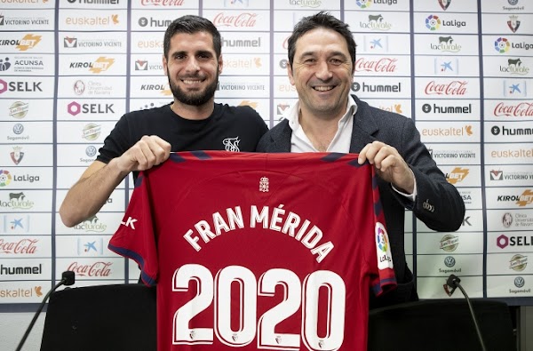 Oficial: Osasuna, renueva Fran Mérida hasta 2020