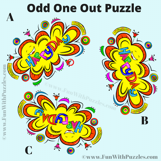 Spot the Difference: Odd One Out Picture Riddle Answer