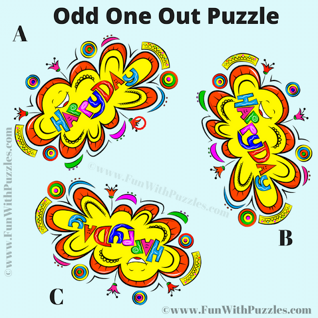 Spot the Difference: Odd One Out Picture Riddle Answer