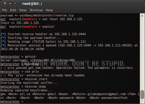conduct exploitation of the Windows Xp and exploitation windows 7 ...