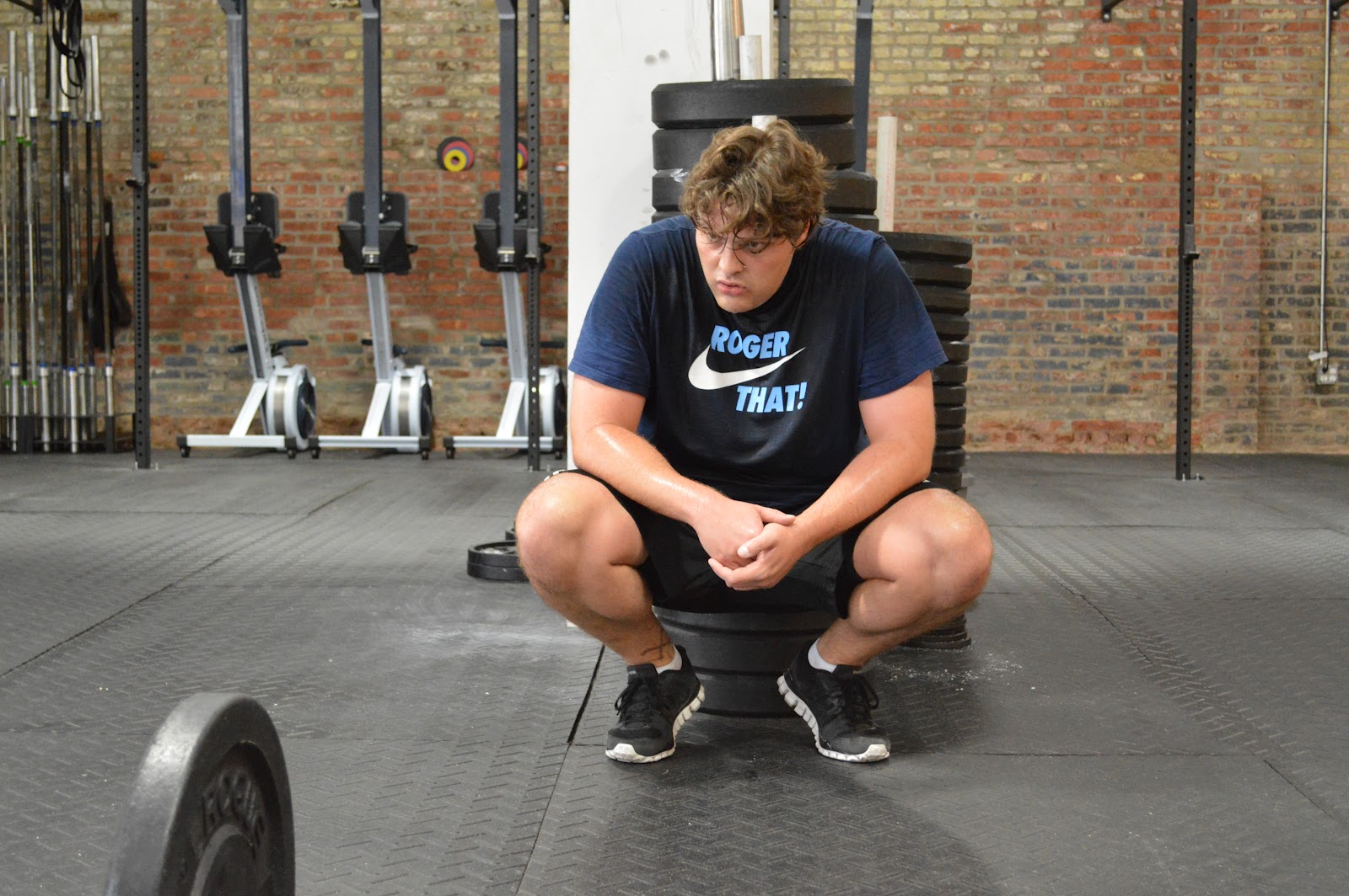 CrossFit Dumbo Hang power, Push press, Barbell hops