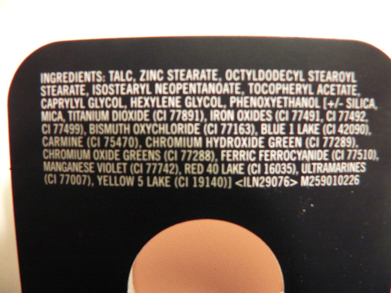 MAC Eye Shadow Ingredients