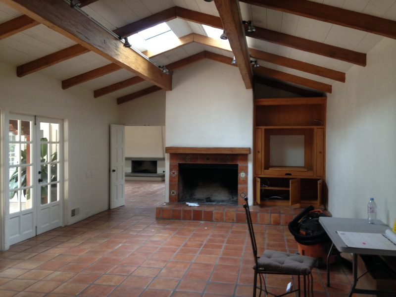 image result for family room before Malibu Mediterranean Modern Farmhouse Giannetti Home