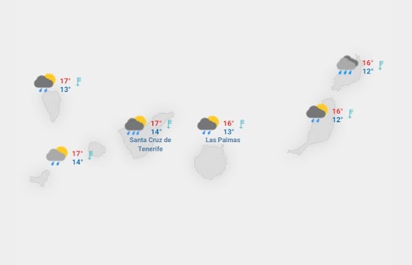 la lluvia llegan a Canarias el jueves 18 febrero la lluvia llegan a Canarias el jueves 18 febrero