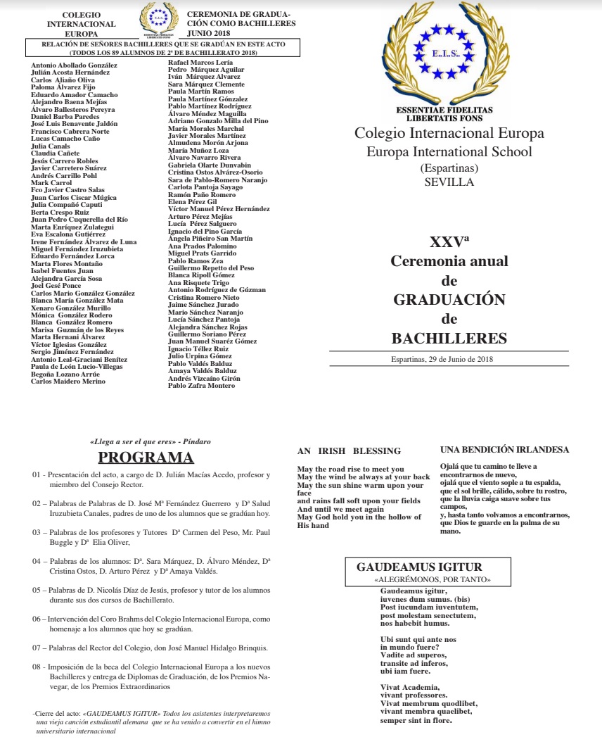 XXV Ceremonia de Graduación de Bachilleres - Colegio privado bilingüe