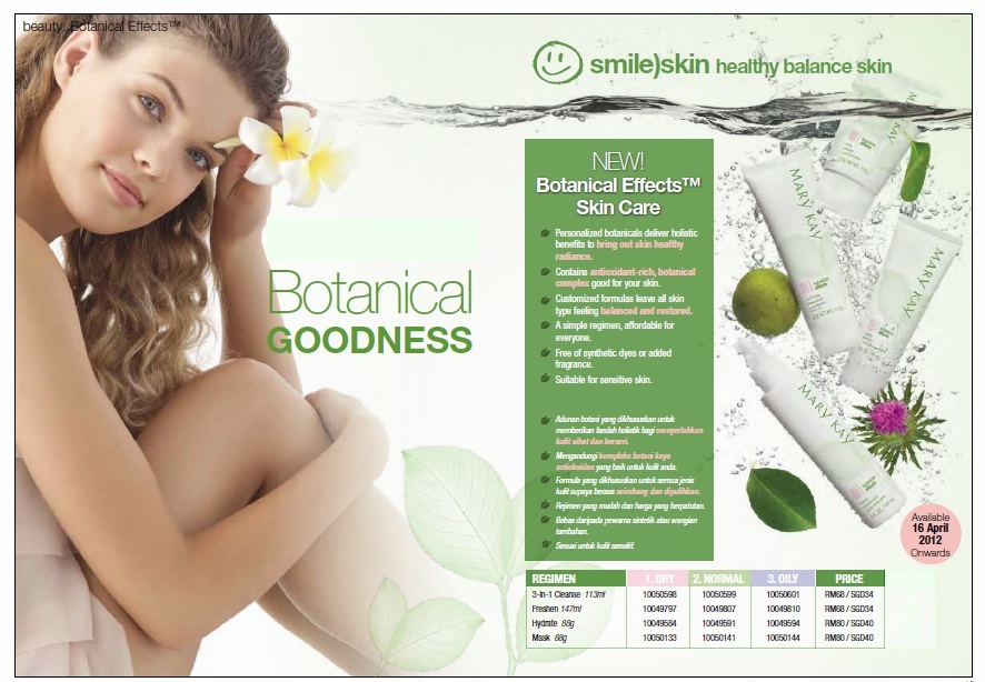 Bits 'n' Pieces On Life NEW MARY KAY BOTANICAL EFFECTS SKIN CARE