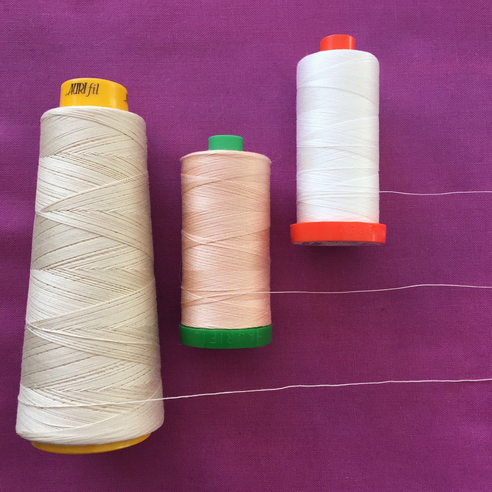 Aurifil Forty3 quilting thread / CHARM ABOUT YOU