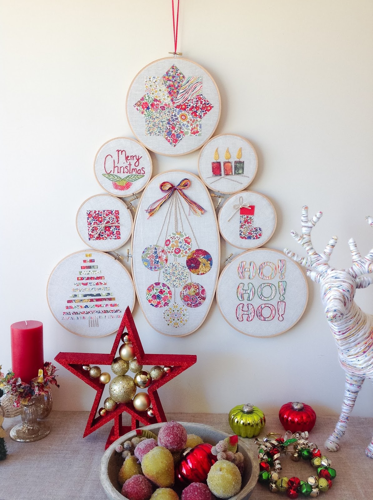 Rhapsody and Thread My Liberty Christmas Hoop Tree  To Be Included