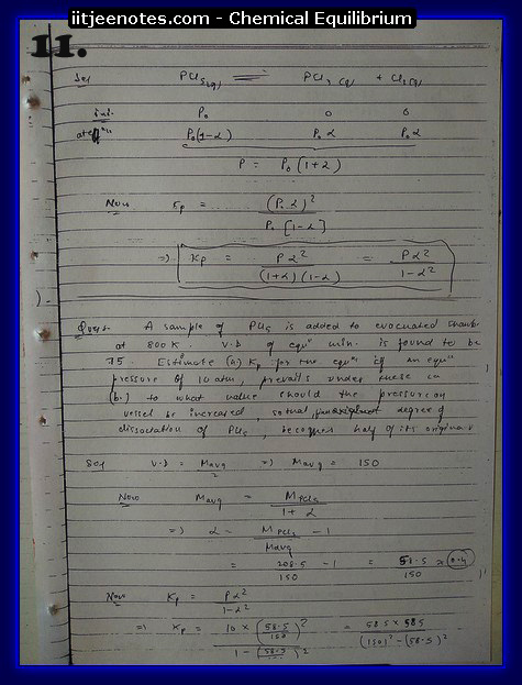 Chemical Equilibrium Notes1
