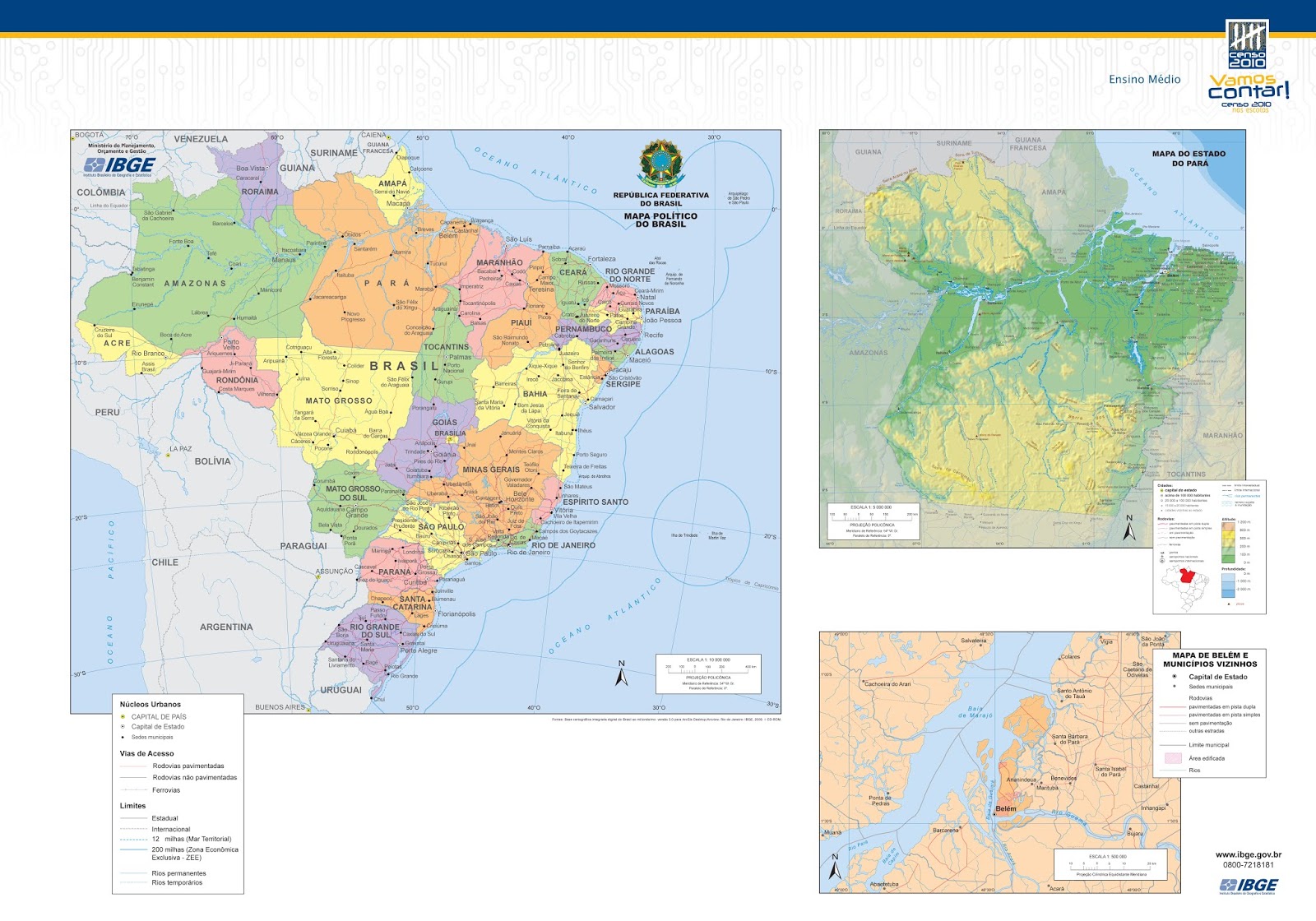 Mapa do Pará | Brasil - Doc Sports™