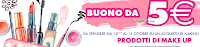 Buono sconto sicuro da 5 euro per il tuo Make Up Logo Buono sconto sicuro da 5 euro per il tuo Make Up