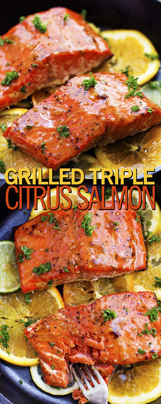 GRILLED TRIPLE CITRUS SALMON