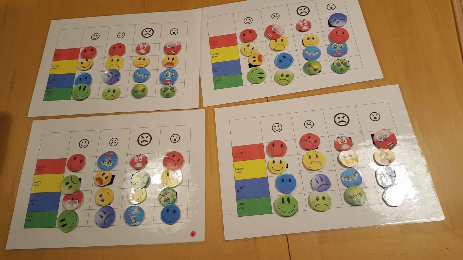 Les maternelles Tableau à double entrée