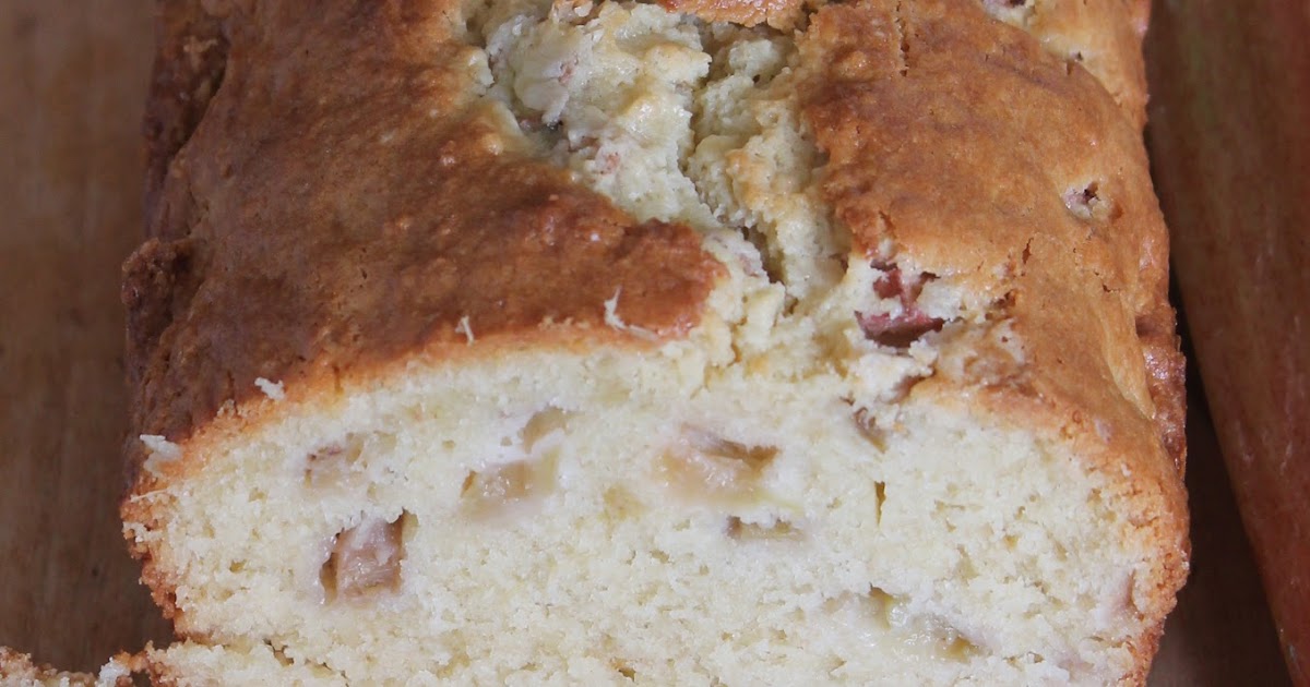 Savory Moments Rhubarb sour cream bread