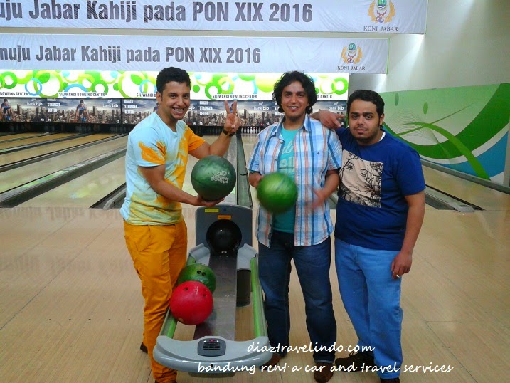 Ahmed, Muhammad and Marwan from Madinah - Saudi Arabia at Bandung Bowling Bandung Bowling