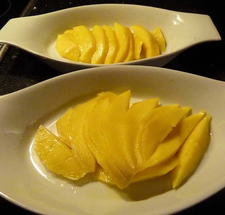 Prostmahlzeit: Gratinierte Mango