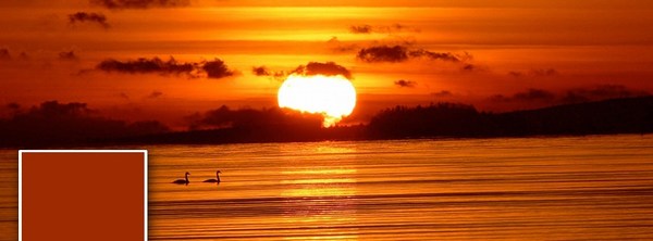 Facebook Cover Photo Ocean Red Sunset