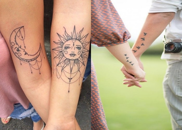 Stilvolles Tattoo für Paare 12 stilvolle Arm Tattoo Designs für Paare