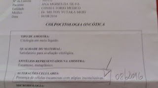 Laudo 2 - AUTO-HEMOTERAPIA NORMALIZA TAXAS DE Colpocitologia Oncótica (teste de Papanicolau), por Ana Moisés