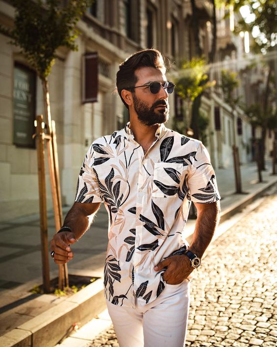 Tropical Masculina Roupas De Tema Tropical Camisas Havaianas