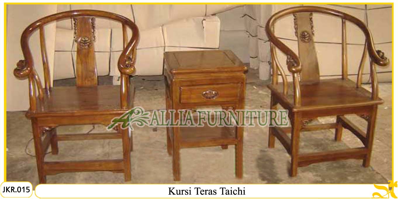 Set Kursi Teras Tamu Ukiran Taichi Allia Furniture