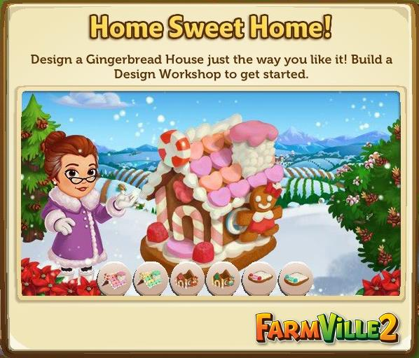 FarmVille2 Gingerbread House on FarmVille2 On !